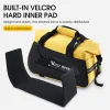 west biking – sac de transport arrière de vélo à coque rigide, valises de voyage étanches, sac à bandoulière extensible 13 25l pour coffre de vélo vtt