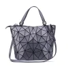 sac à main fourre tout pour femmes, sacs à bandoulière de grande capacité, sac à main géométrique mat, sac seau pliable