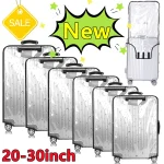 Nouveau Housse de protection transparente pour bagages de 20 à 30 pouces, housse de valise épaisse et imperméable, housse roulante en PVC pour valise de voyage