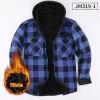 chemise à manches longues pour hommes, taille américaine, automne hiver, chaud, polaire épaisse, plaid, grande taille, mode, fer gratuit