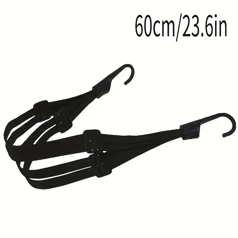 valise élastique pour moto, 1 pièce, avec crochet de sécurité, casque polyvalent, équipement de transport en maille, durable et élégante pour les voyages quotidiens