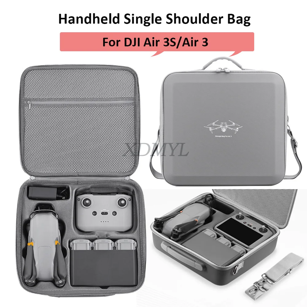Sac à bandoulière simple Portable pour DJI Air 3/Air 3S RC 2/RC N2/RC N3, sac à bandoulière à coque rigide, valise, accessoires de Drone Sac à bandoulière simple Portable pour DJI Air 3/Air 3S RC 2/RC N2/RC N3, sac à bandoulière à coque rigide, valise, accessoires de Drone