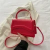 sac à main en cuir pu de bonne qualité pour femmes, sac à bandoulière de couleur unie, petit fourre tout pour femmes et filles