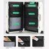 valise multifonction cadre en aluminium grande capacité pc valises voyage 20/24/30/36 pouces valise à bagages surdimensionnée cabine de voyage