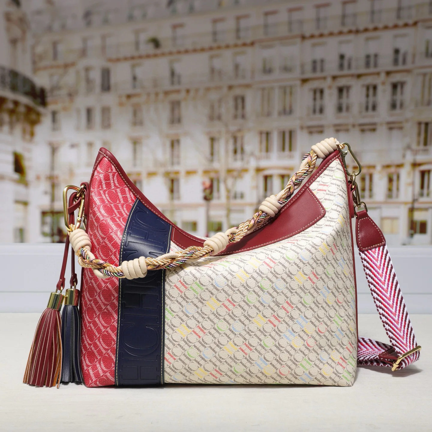 sac à main à motifs de luxe pour femmes – fourre tout convertible polyvalent et sac à main à bandoulière, sac à bandoulière imprimé chic, sac de travail spacieux