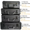 valise de rangement avec cadre en alliage d'aluminium, boîte de rangement avec éponge pour accessoires de caméra, microphone, centre commercial, outils de importateur rc