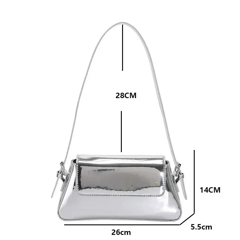 sacs à main de luxe de styliste pour femmes, sac à aisselles laser, marque initiée, argent chic, poignée supérieure, fourre tout