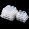 Boîte de rangement d’emballage carrée Portable, boîte en plastique Durable pour petits articles, organisateur d’articles divers, conteneur Transparent de perles de bijoux Boîte de rangement d’emballage carrée Portable, boîte en plastique Durable pour petits articles, organisateur d’articles divers, conteneur Transparent de perles de bijoux