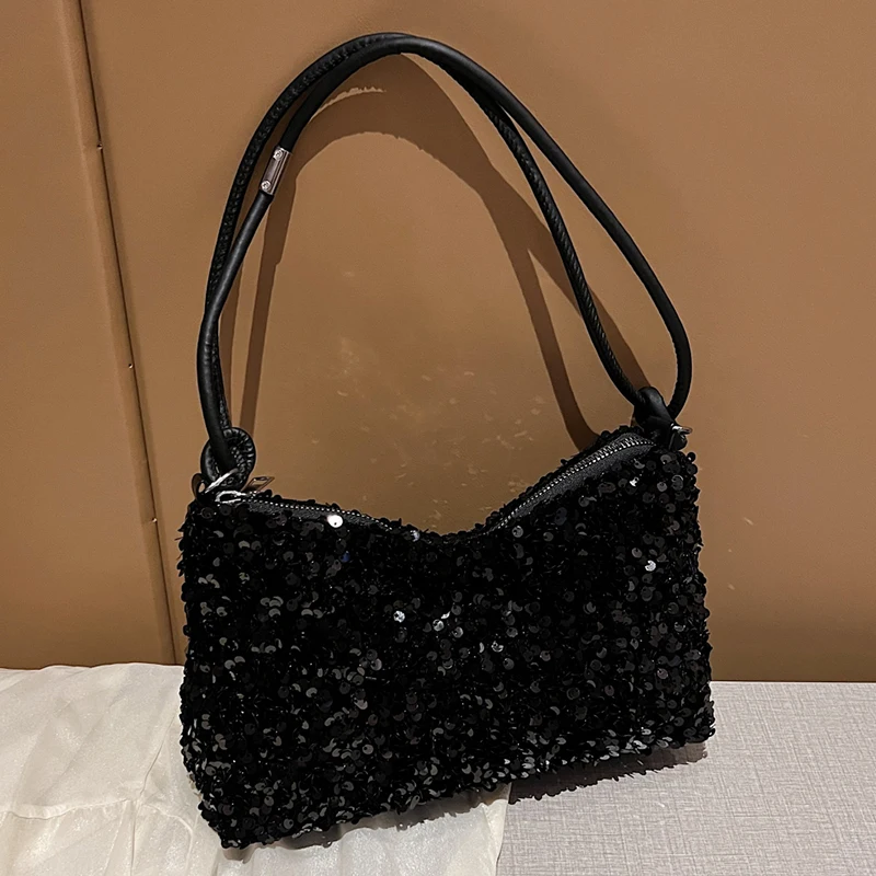 Sac à main tendance populaire pour femmes dans un nouveau style, version coréenne, populaire parmi les canaux, sac à bandoulière à paillettes, polyvalent et sui Sac à main tendance populaire pour femmes dans un nouveau style, version coréenne, populaire parmi les canaux, sac à bandoulière à paillettes, polyvalent et sui