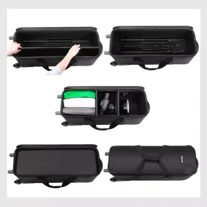 Équipement de photographie stockage bagages équipement de photographie chariot support de lumière trépied photographie en plein air stockage bagages