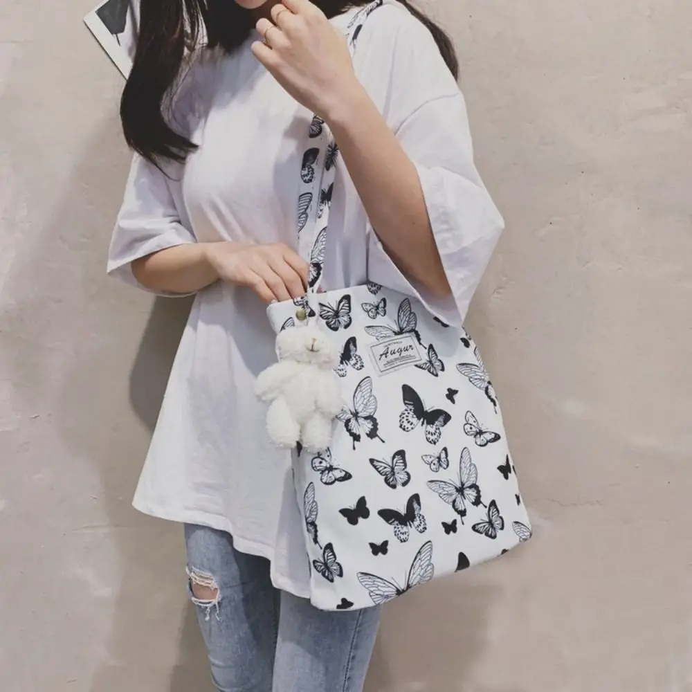 grand sac fourre tout chic et décontracté, sac à bandoulière léopard pour dames, sac en toile, nouveau sac de shopping imprimé pour étudiant