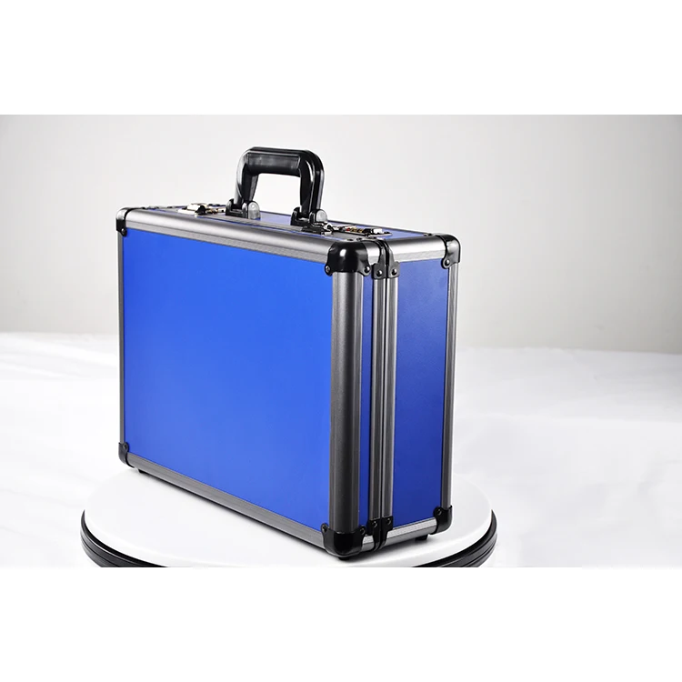 boîte à outils de rangement de matériel en aluminium, valise de transport