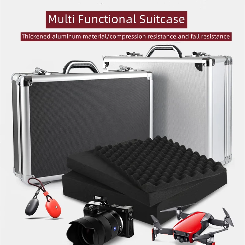 Boîte à outils en aluminium, valise Portable avec mot de passe, équipement, étui rigide, boîte à outils de protection de sécurité pour instruments, organisateur Boîte à outils en aluminium, valise Portable avec mot de passe, équipement, étui rigide, boîte à outils de protection de sécurité pour instruments, organisateur