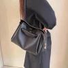 sac à bandoulière de luxe simple pour femmes, marque de mode haut de gamme, sac à main en cuir souple, sac messager polyvalent multifonctionnel pour les déplacements
