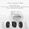 wcontewheels roues de valise universelles, accessoires de bagages, pièces de rechange, lisse, résistante à l'usure, 2 pièces/ensemble