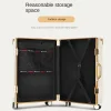 porte bagages de voyage pour femmes, valise de grande capacité de 20/30 pouces, cadre en aluminium, roue universelle muette, mot de passe, boîtier de chariot