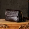 sac messager de bureau en cuir véritable fait à la main pour hommes, couche supérieure en cuir de vachette, sac initié en plein air, sac à bandoulière décontracté