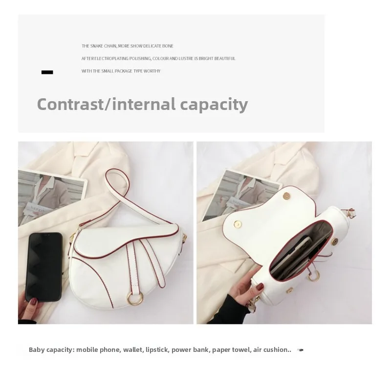 sac à bandoulière de selle vintage chic pour femmes, sac à main tendance sous les bras, accessoire de mode polyvalent de luxe 2025