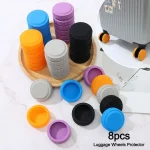 Protecteur de roues de bagages en Silicone, réduit l&rsquo;usure des roues, pièces de valise, axes, housse de Protection des roues de valise