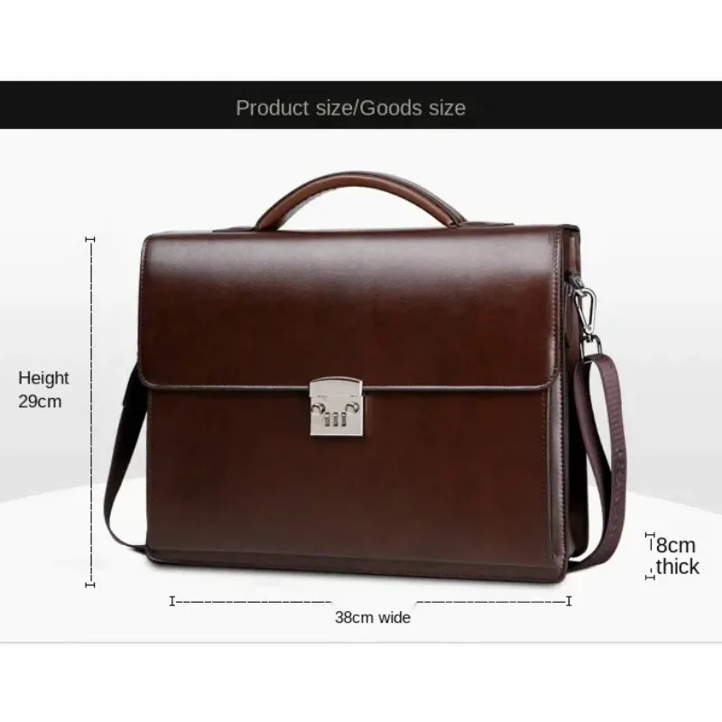 nouveau sac en cuir pour hommes sac de luxe marque femmes sacs mallette exécutive homme valise ordinateur portable hommes sac à main affaires fourre tout сумка