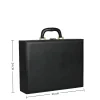 boîte de livraison de salle en cuir pu pour loisirs, boîte de rangement de documents portable d'affaires, valise multifonctionnelle pour hommes et femmes