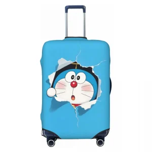 Housse de valise personnalisée de dessin animé D-Doraemons, housses de protection anti-poussière pour bagages de chat drôle pour 18 à 32 pouces
