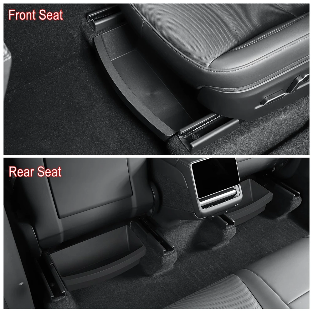 boîte de rangement sous le siège, pour tesla, nouveau modèle y 2025 juniper, boîte de rangement, organisateur de siège de voiture, véhicule, sous le siège, tiroir, plateau, accessoire