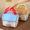 sac de maquillage de cabine mignon de grande capacité, étui carré en forme de maison pour cosmétiques, étui de rangement portable kawaii pour filles