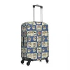 housse de valise crayon shin chan, dessin animé doodle, fournitures de bagages utiles pour vacances, protection professionnelle