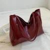 Sac fourre-tout en cuir Pu souple pour femmes, pochette sous les bras de grande capacité, sac à bandoulière rétro décontracté, sacs seau portables Sac fourre-tout en cuir Pu souple pour femmes, pochette sous les bras de grande capacité, sac à bandoulière rétro décontracté, sacs seau portables