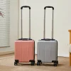 valise légère en cuir pour femmes de 14 pouces, mallette d'embarquement de voyage aérien, petite nouvelle boîte de mot de passe pour hommes, valises sur roulettes