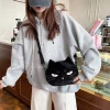 sac à main chic et mignon en peluche de chat, mini sac à bandoulière de style y2k, sac à main personnalisé et mignon, sac à bandoulière doux en peluche de dessin animé