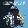 combinaisons de ski pour enfants, vêtements de neige pour enfants, coupe vent, imperméable, veste de ski chaude pour filles et garçons, pantalons à bavette, combinaisons de snowboard, tenues d'hiver