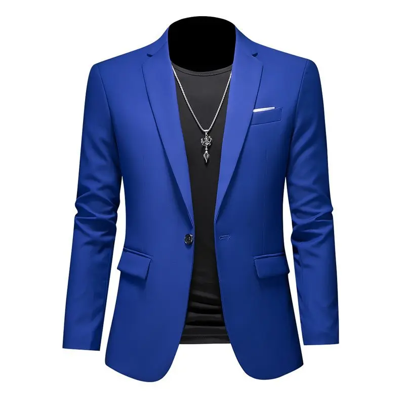 blazer formel pour hommes, vestes trempées solides, blazers d'affaires décontractés, mode masculine, fête de mariage, grande taille, 6xl m, printemps