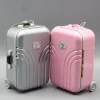 Mini valise de poupée 1/4 1/6, étui de voyage pour poupées, bagages roulants miniatures à la mode, chariot de poupée d’affaires, accessoires de jouets Mini valise de poupée 1/4 1/6, étui de voyage pour poupées, bagages roulants miniatures à la mode, chariot de poupée d’affaires, accessoires de jouets