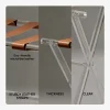 valise pliante transparente en acrylique t1 pour hôtel, petit tabouret de rangement de vêtements