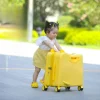 valise à roulettes pour enfants, petite valise à main pour enfants, chariot à fermeture éclair, peut s'asseoir et rouler