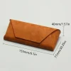 juste en cuir pu pour lunettes de soleil pour hommes et femmes, étui souple portable pour poudres, accessoires pour lunettes, cadeau pour femme