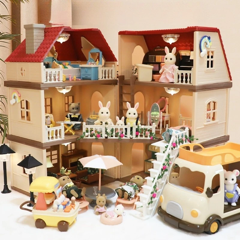 maison de jeu simulée pour enfants, mini jouet, ornements