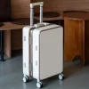 Nouvelle valise de haute qualité 20 « , boîtier de chariot de voyage, mise à niveau du cadre en aluminium avec serrure, bagages roulants ABS + matériau PC