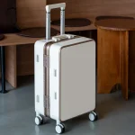 Nouvelle valise de haute qualité 20 « , boîtier de chariot de voyage, mise à niveau du cadre en aluminium avec serrure, bagages roulants ABS + matériau PC