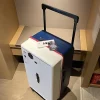 Valise à cinq roues avec roues rotatives de frein, grande capacité, large poignée, valise à roulettes, VPN, version verde PC, 22 « , 28/36 » Valise à cinq roues avec roues rotatives de frein, grande capacité, large poignée, valise à roulettes, VPN, version verde PC, 22 « , 28/36 »