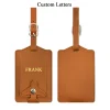 Étiquette de bagage avec lettres personnalisées, carte nominative d'avion, étiquette d'identification de valise, initiales personnalisées, cadeau, accessoires de voyage en avion