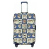 housse de valise crayon shin chan, dessin animé doodle, fournitures de bagages utiles pour vacances, protection professionnelle