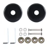 Roues de remplacement pour valise à bagages 55Mm X 18Mm, roulettes pivotantes en PU, roulements en acier au carbone, Kits de réparation Black-AT64