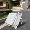 Les valises de voyage pour enfants peuvent s&rsquo;asseoir à marcher, chariot à bagages pliable pour homme paresseux, valise de marche pour bébé, porte-bagages à roue de frein