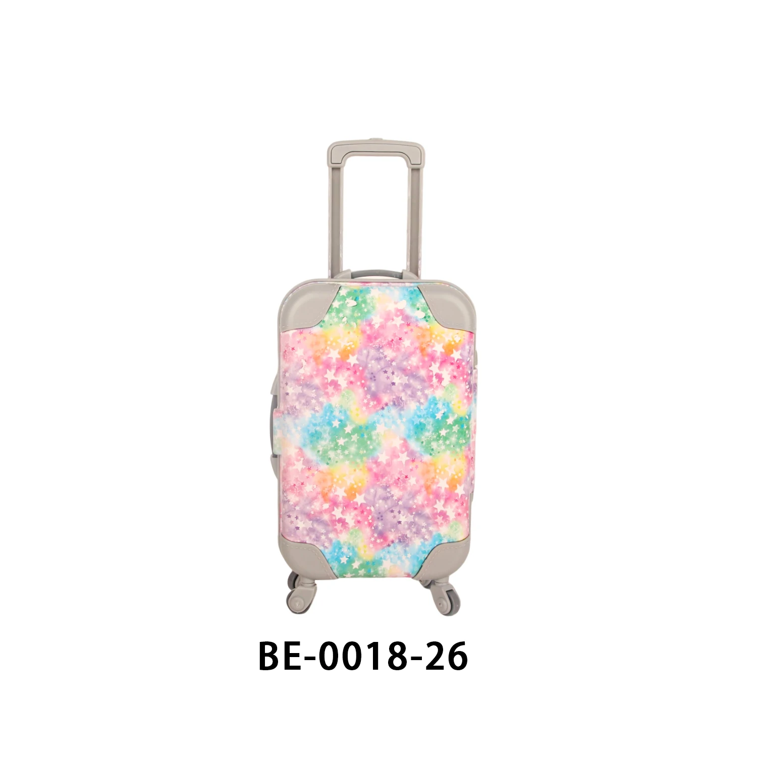 valise à revêtement coloré pour bébé, coffre en plastique couleur arc en ciel pour bébé de 43cm, nouveau né et 18 pouces, poupée américaine/og pour fille, jouets pour enfants