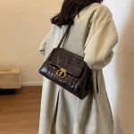 Sac à main à la mode pour femmes, en cuir fin, décontracté, tendance, Look quotidien ​