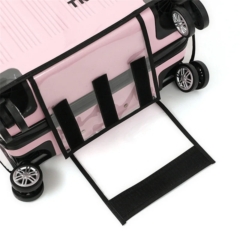 housse de protection transparente pour bagages de voyage, housses de valise étanches, anti poussière, fermeture éclair, pour valise de 20 à 20 pouces 2