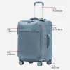 ensembles de bagages valise en tissu oxford imperméable ultra léger valise à main valise à roulettes pivotante maleta cabina